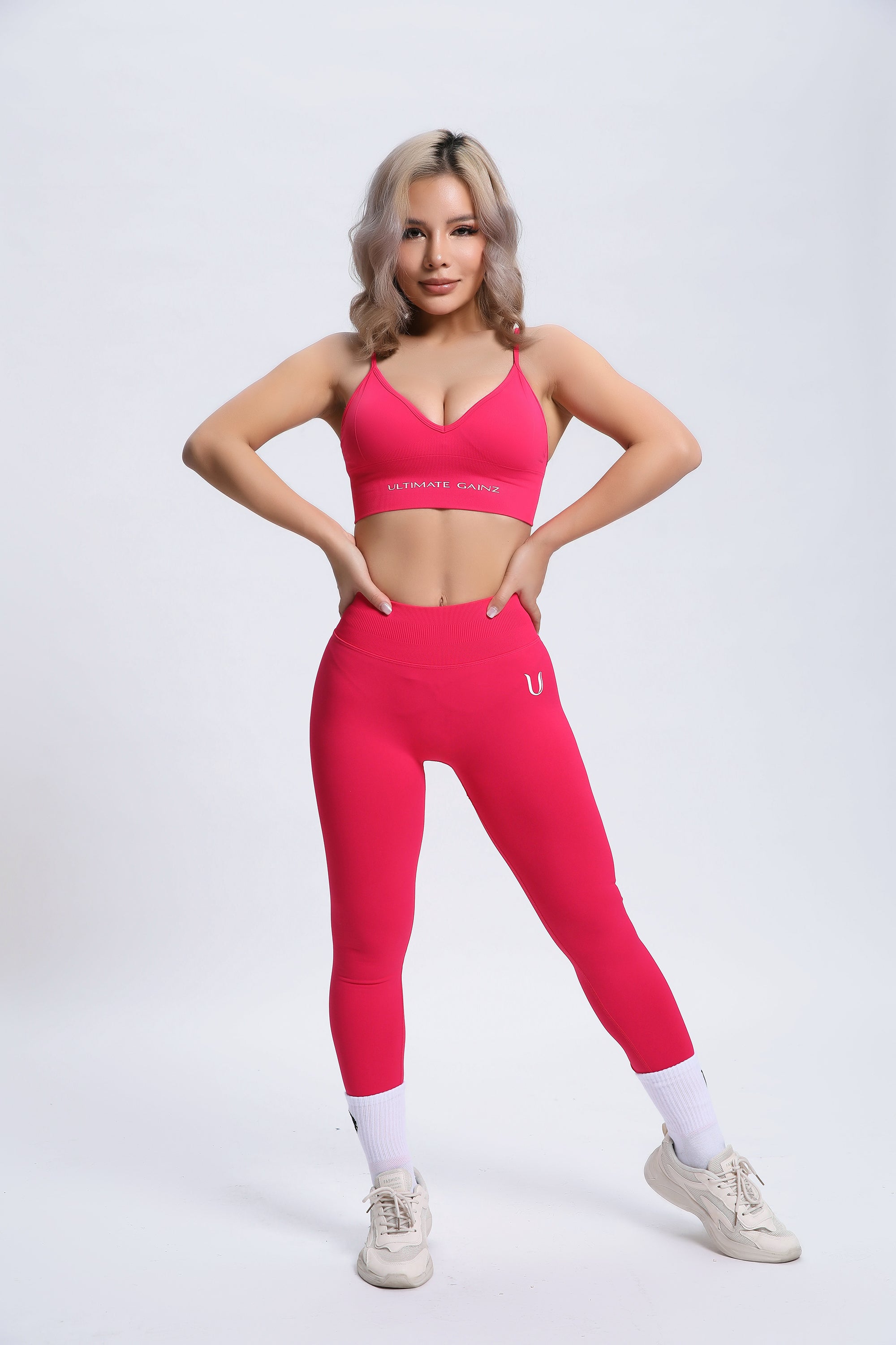 Joy | Sculpt Legging with Scrunch – Pink Red
