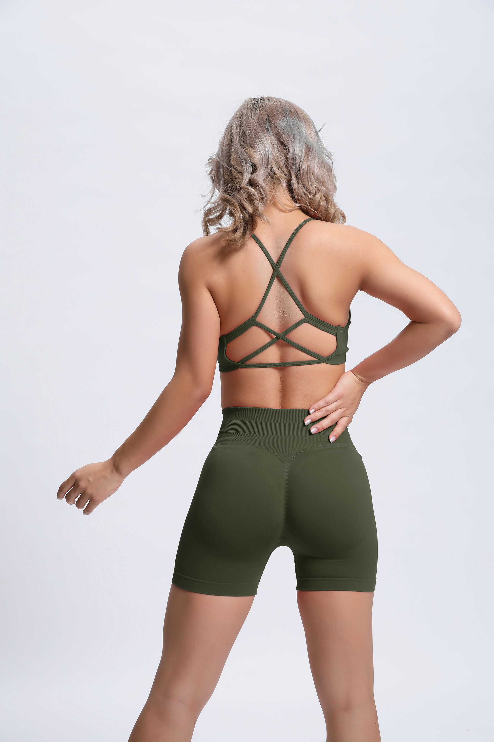 Joy | Sculpt Shorts with Scrunch – Green