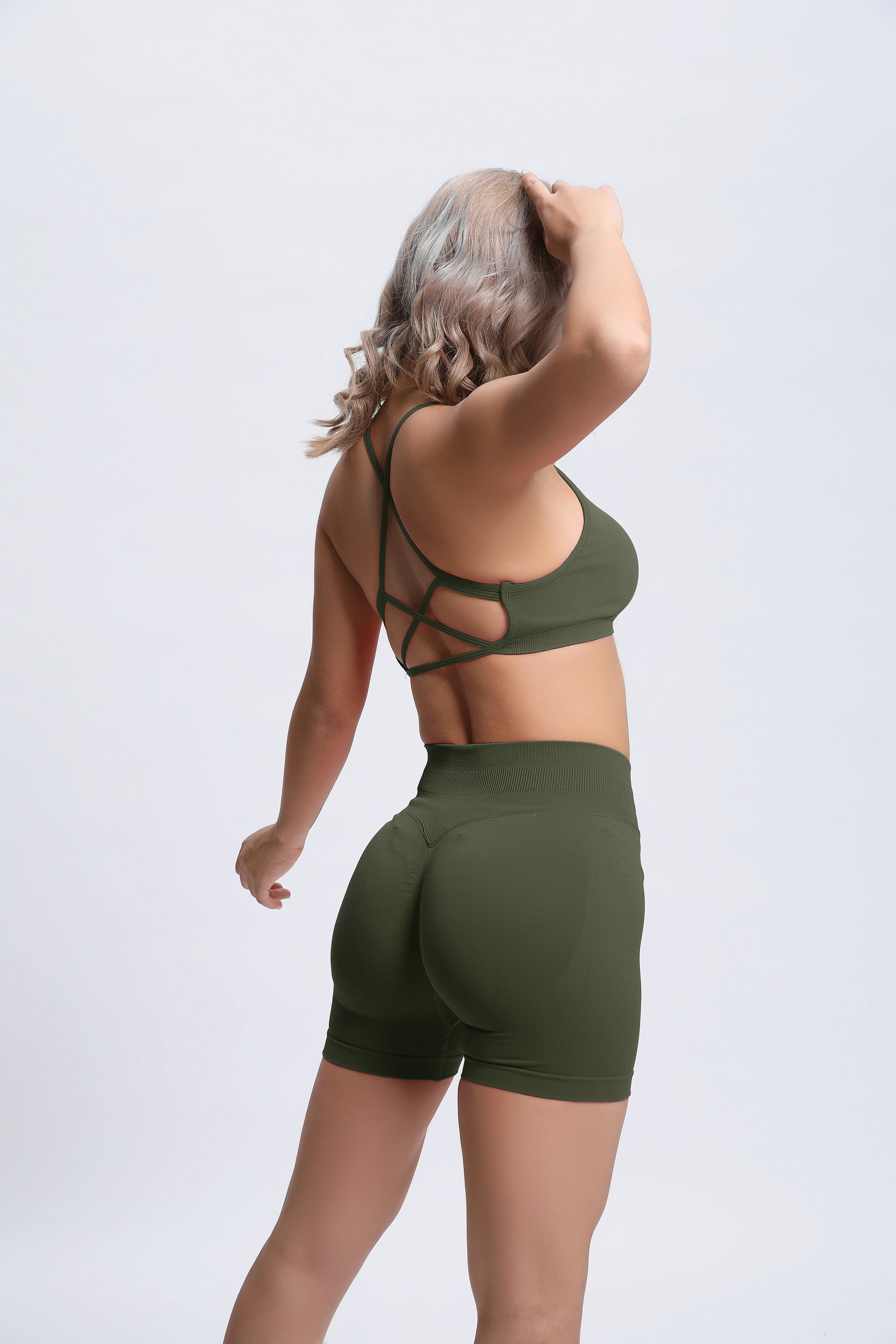 Joy | Sculpt Shorts with Scrunch – Green