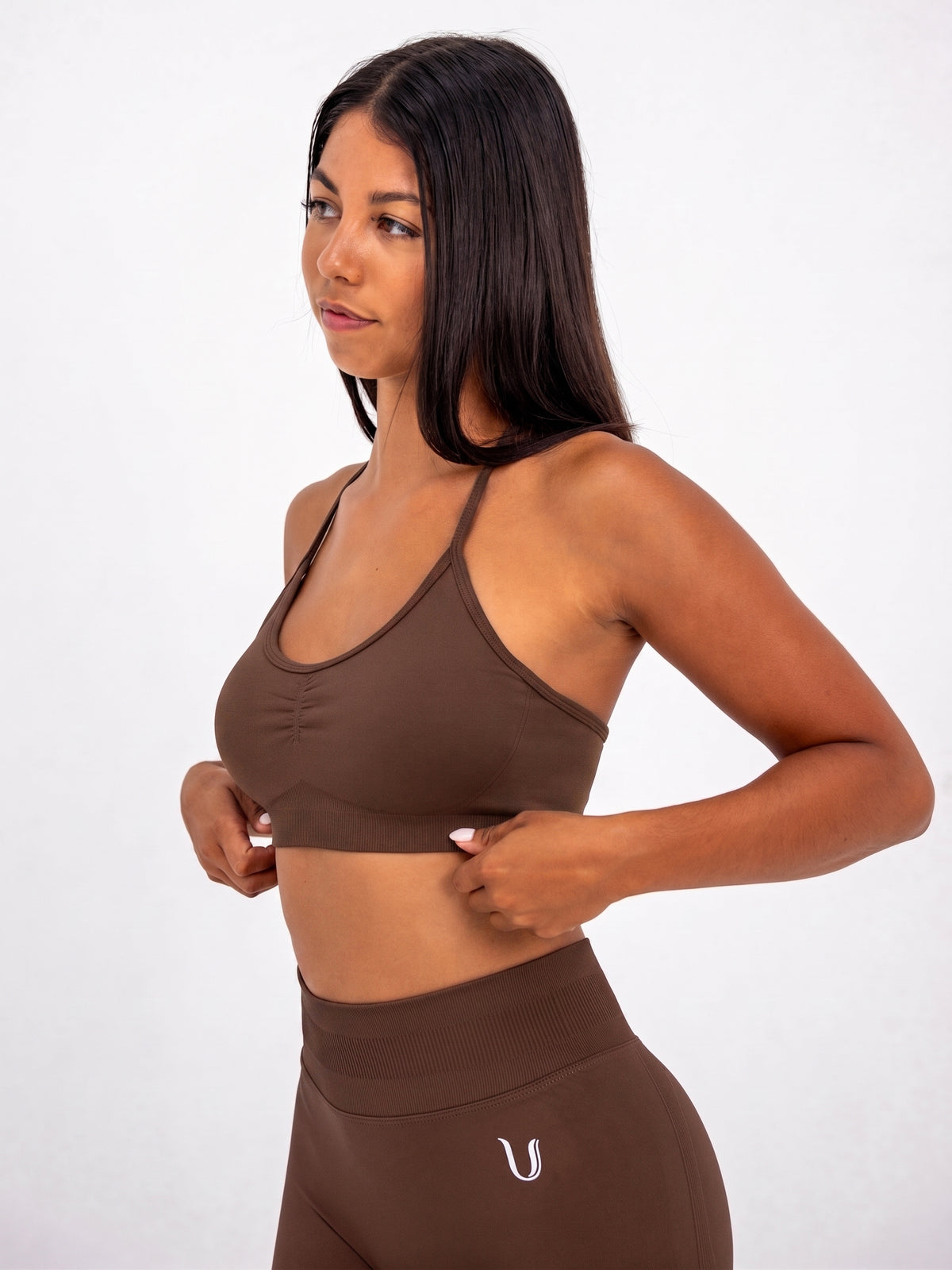 Luna | Premium Adjustable Sports Bra - Brown