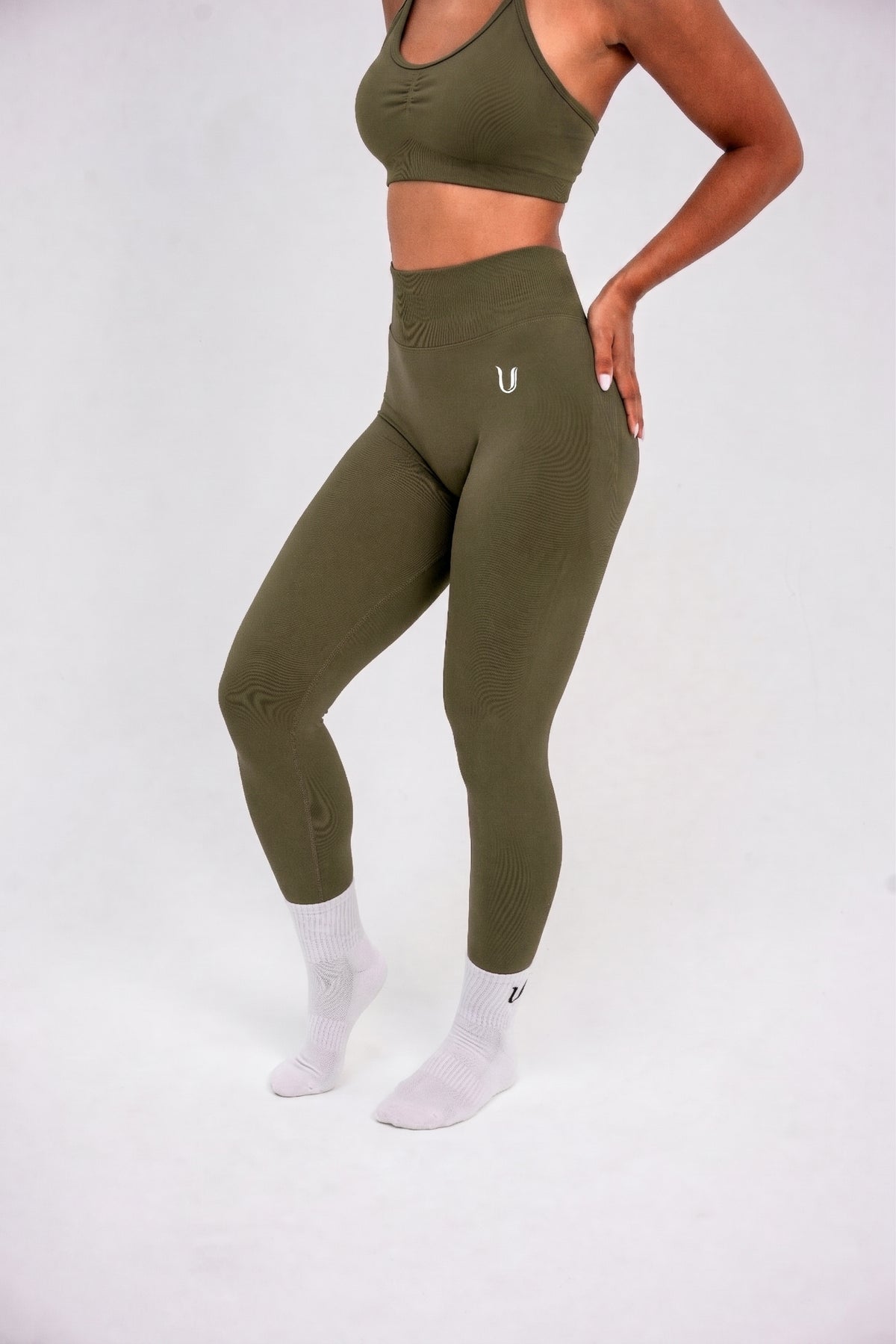 Luna | Premium Seamless Scrunch Legging - Green