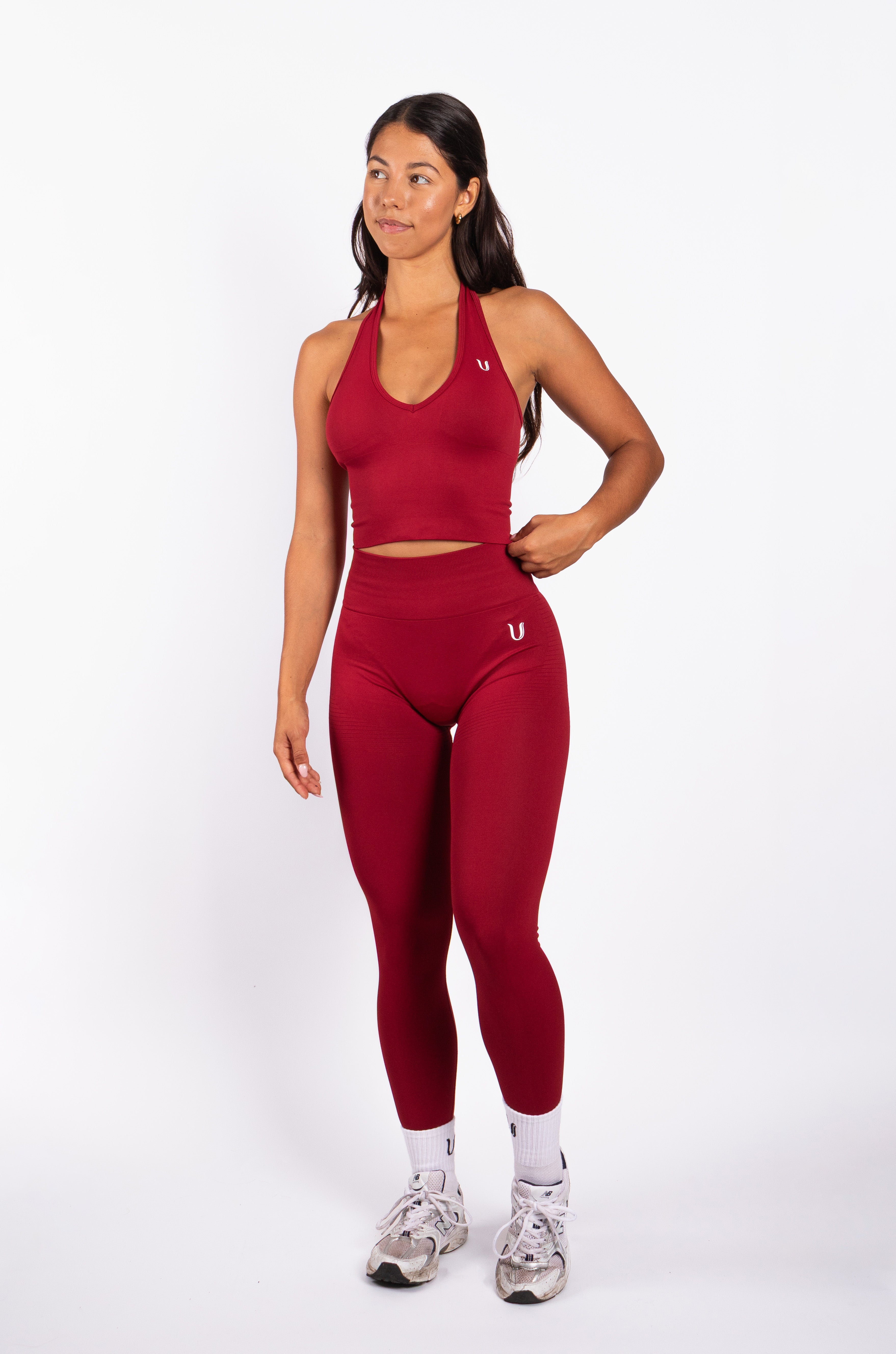Bibi | Ribbed Seamless Legging – Red