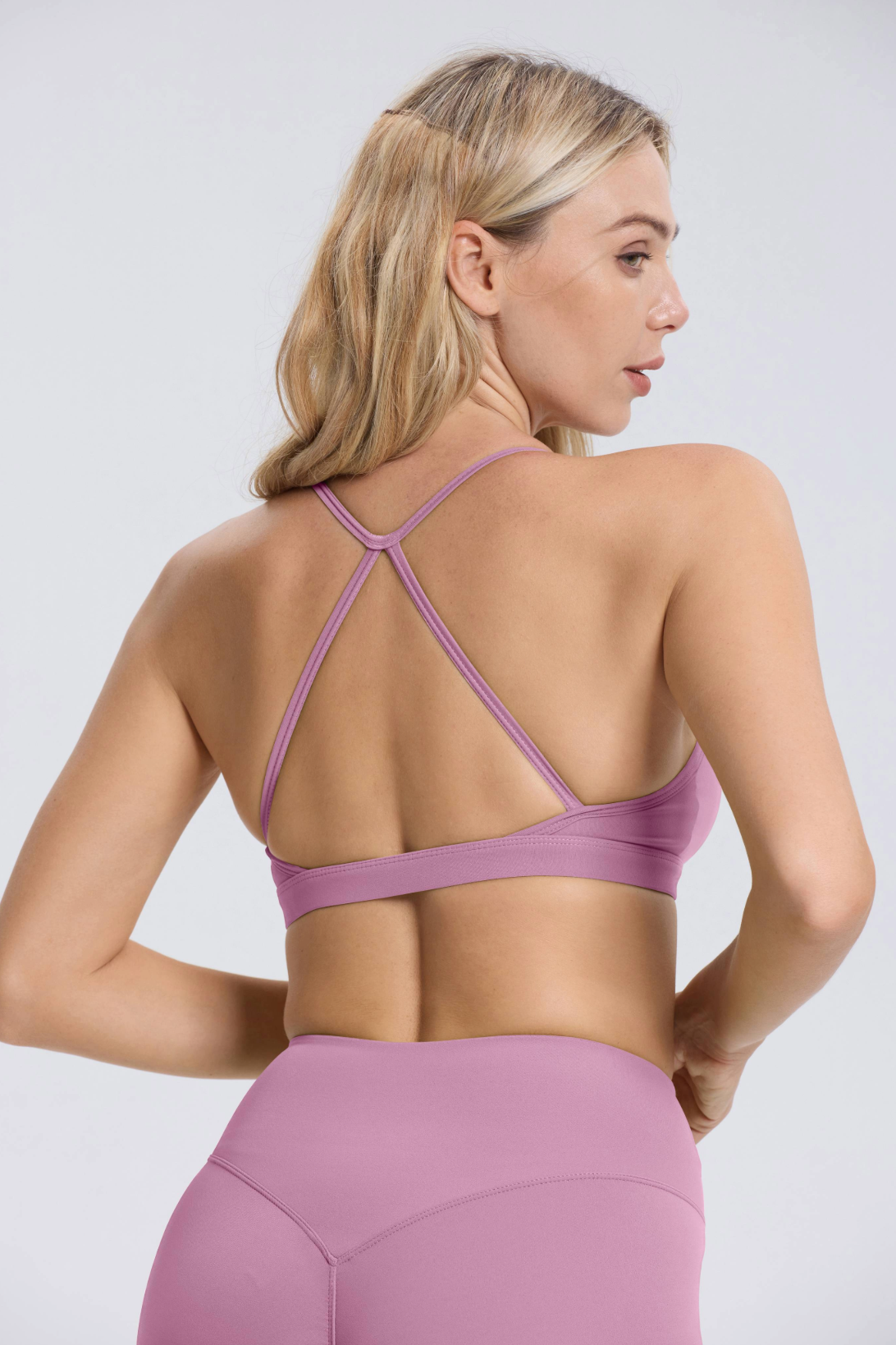Hailey Set | Seamless Top Legging - LightPurple