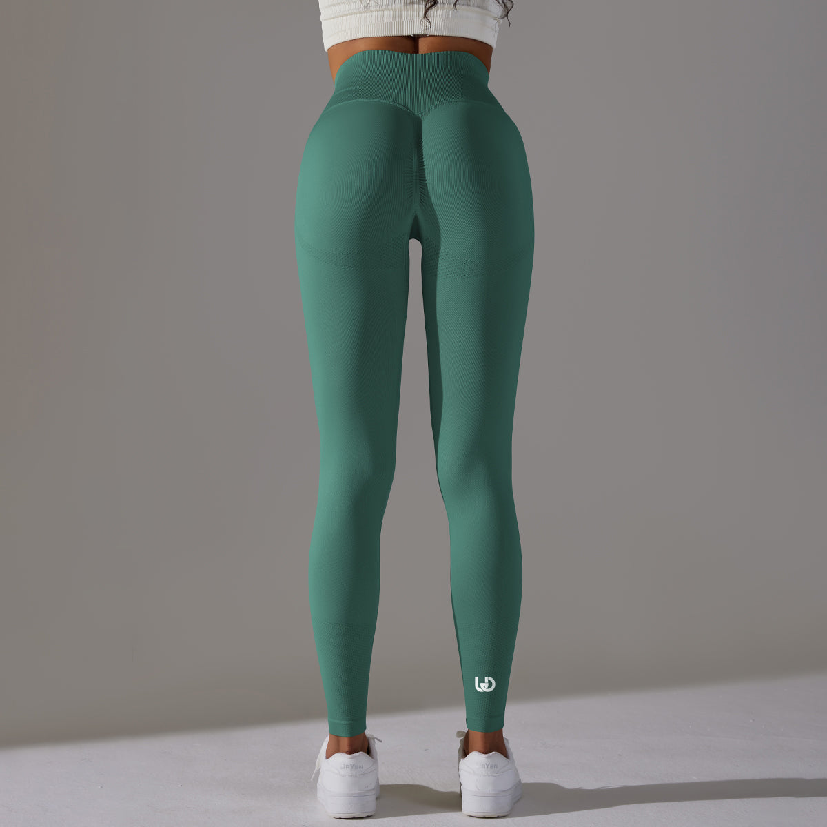 Celine | High Waist Scrunch Legging - DarkGreen