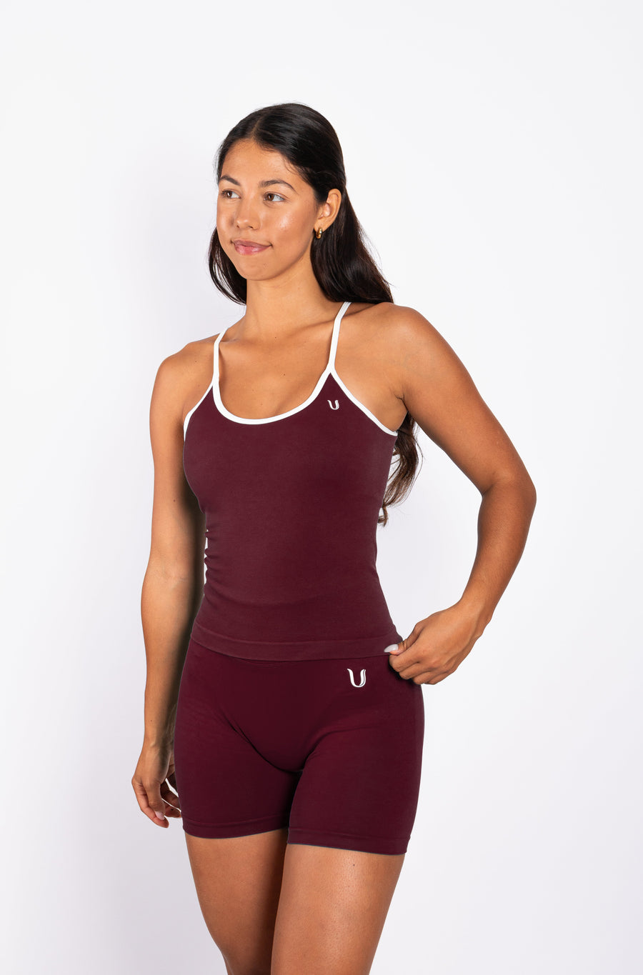 Ivy | Seamless Tank Top – Burgundy