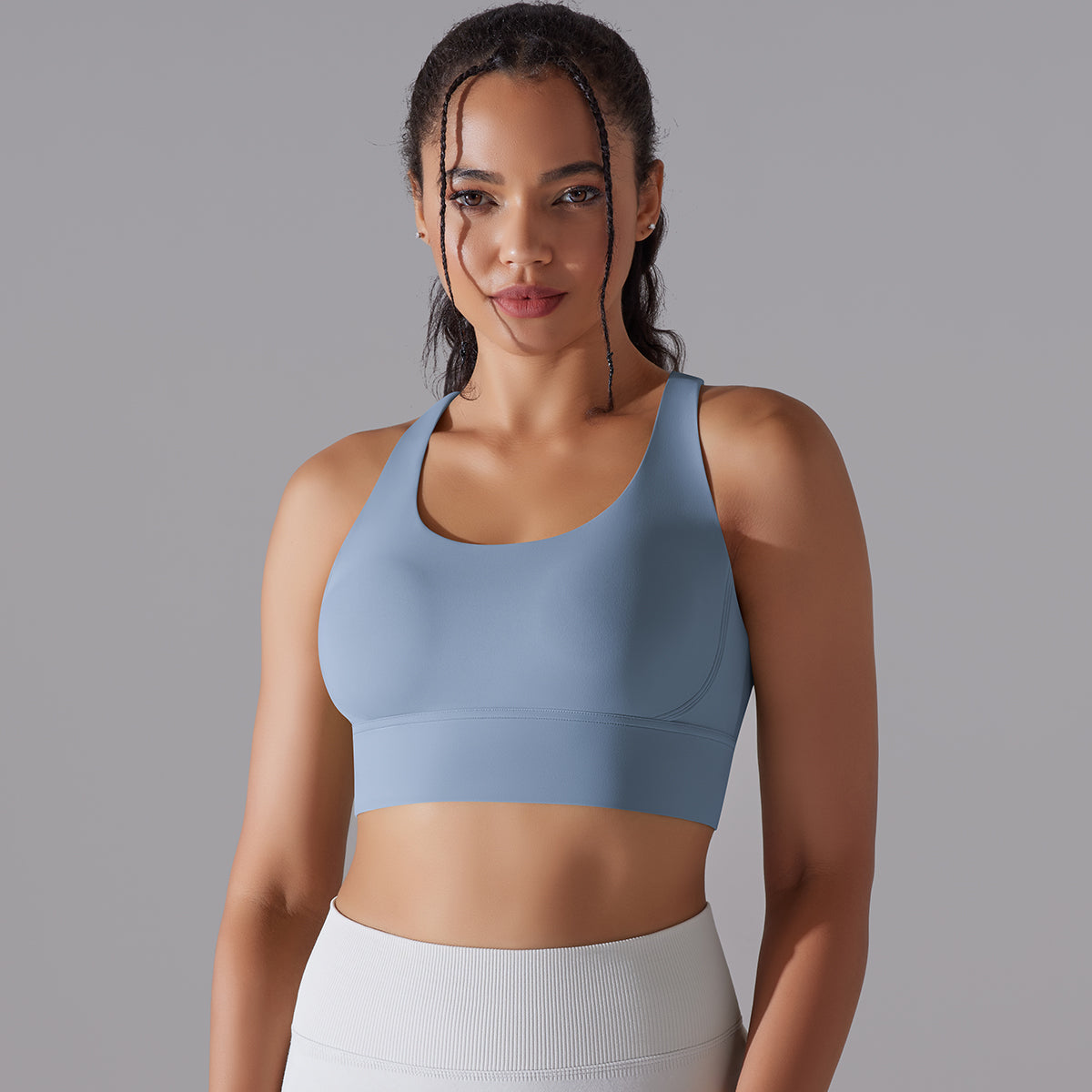 Kyra | Cross bra - Blue