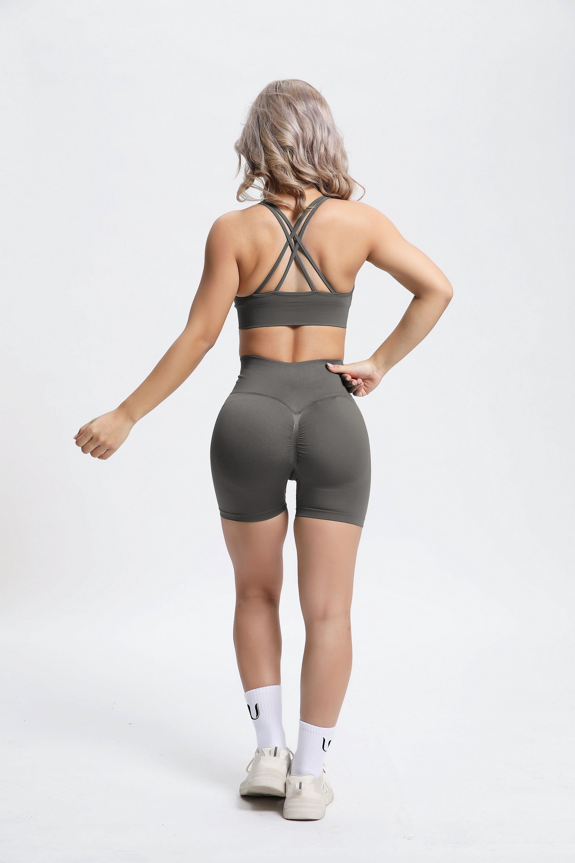 Olivia | Seamless Power Short - Gray