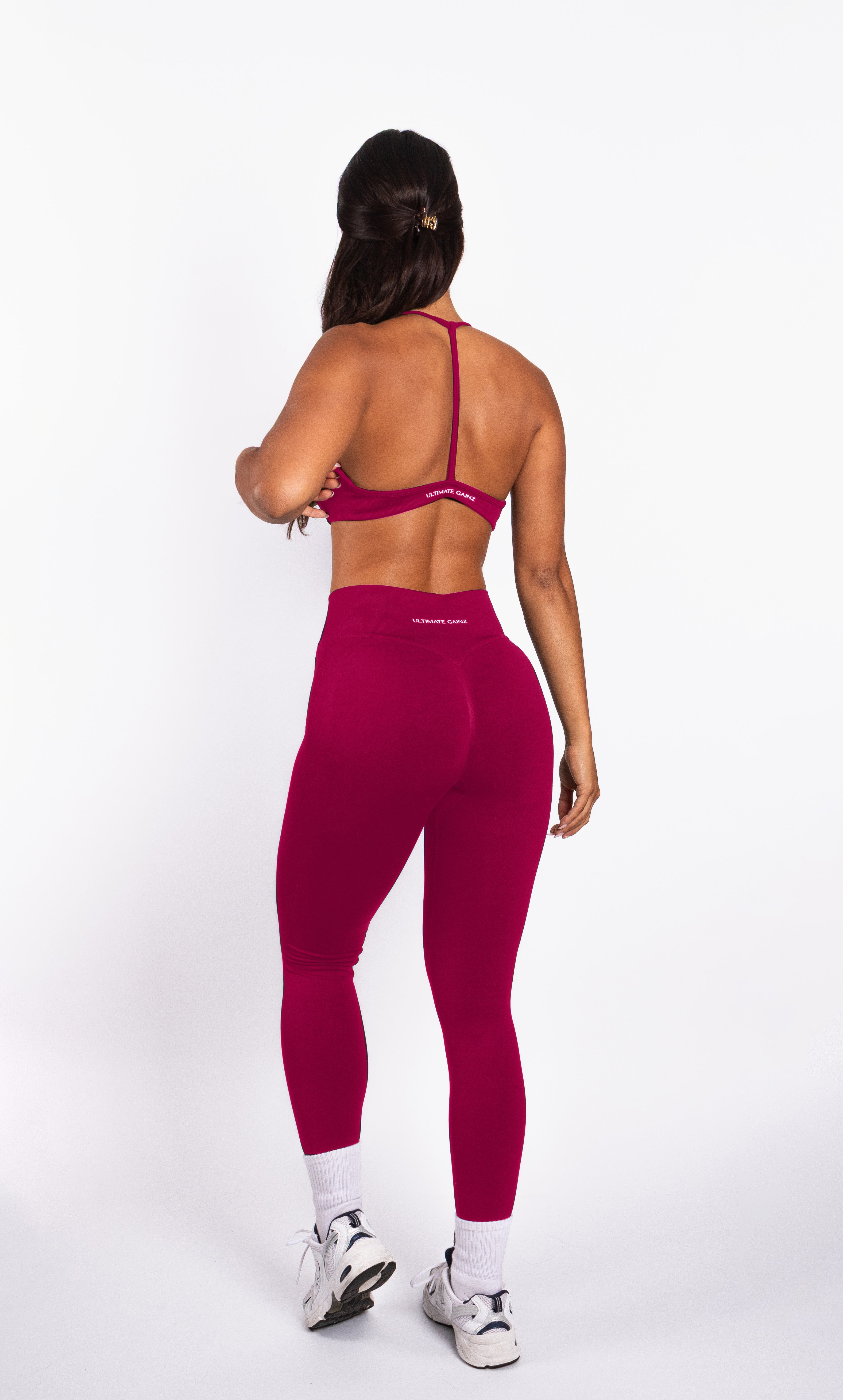 Nova | Seamless Open Back Bra – Raspberry