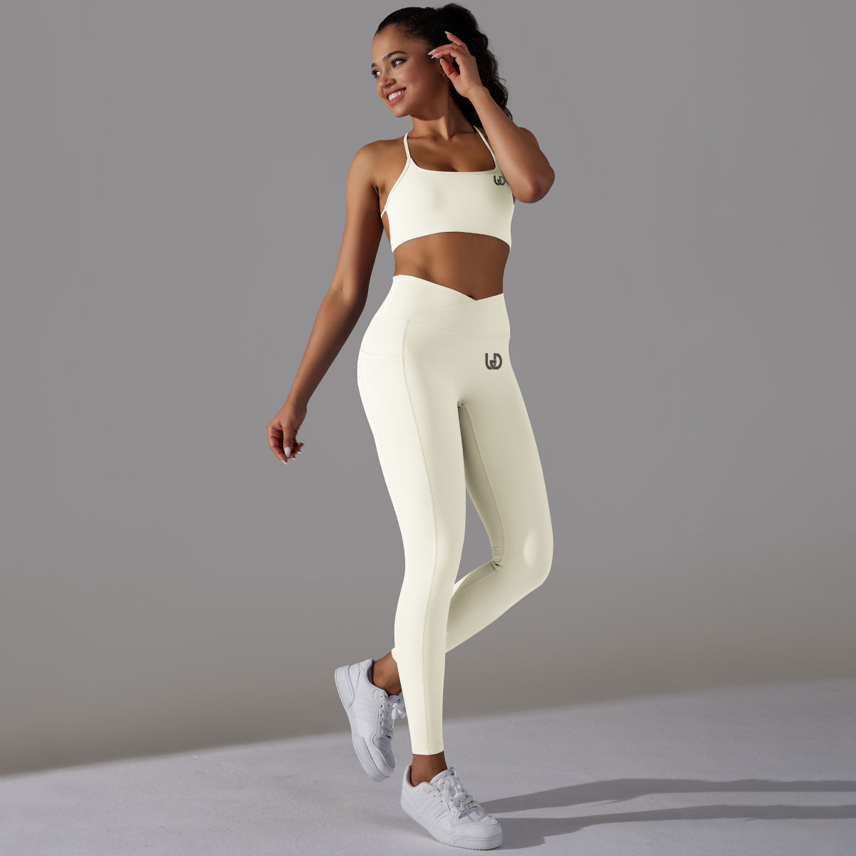 Mila | Legging-Top Set - White