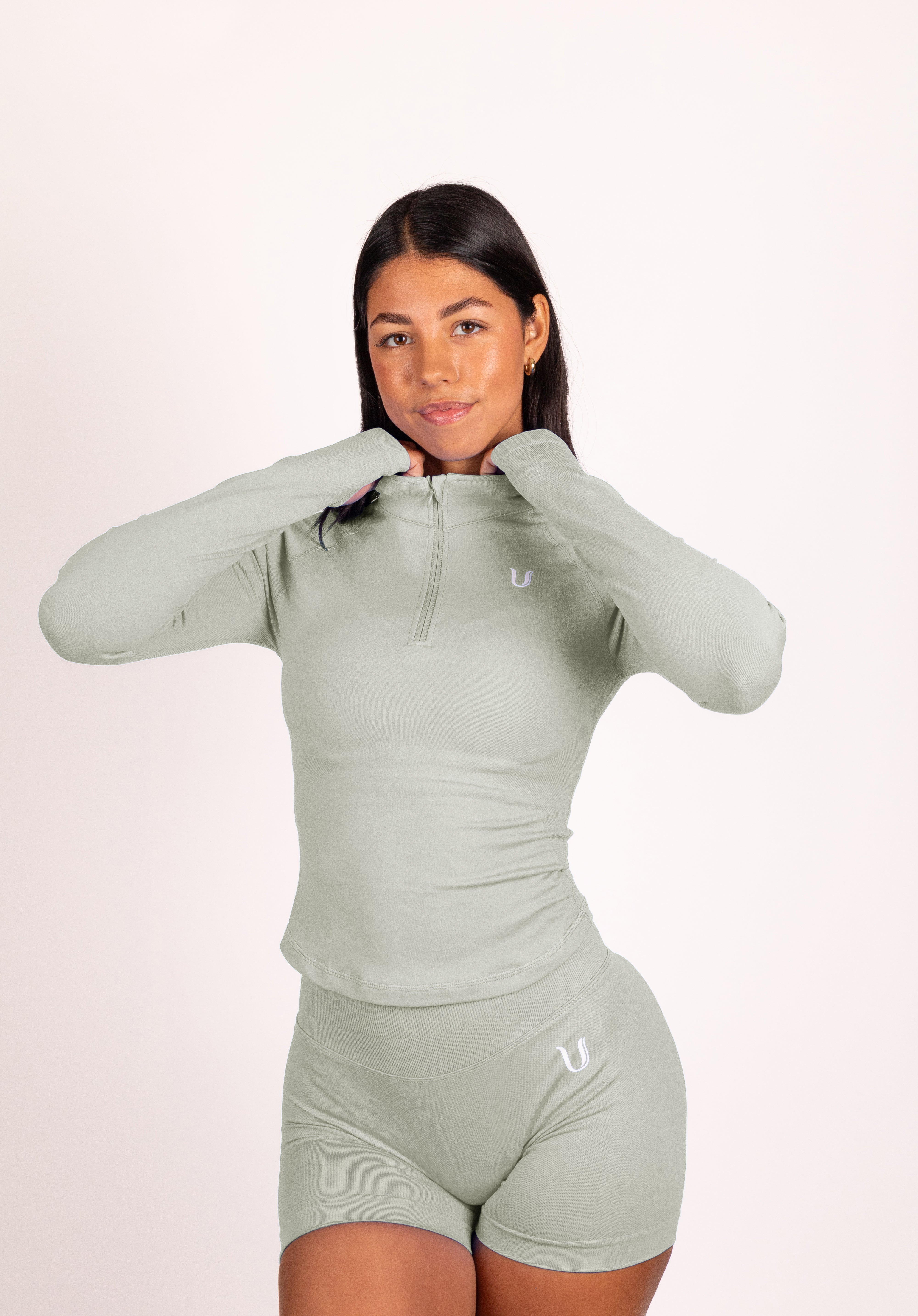 Beau | Premium High Performance Scrunch Shorts - Green