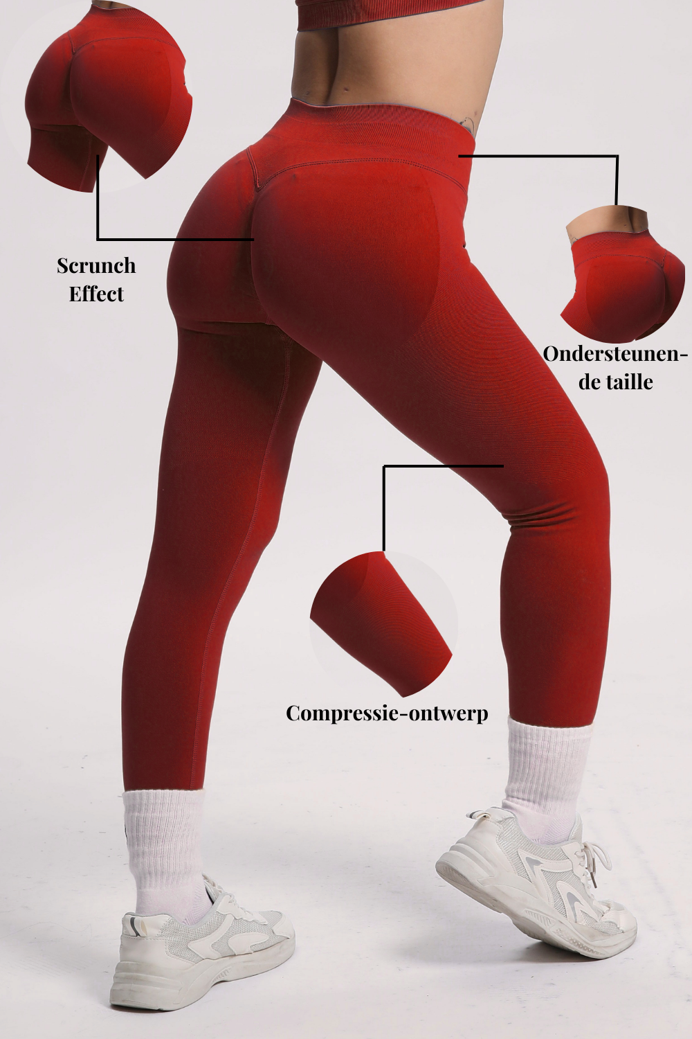 Beau | High-Performance Legging - Red