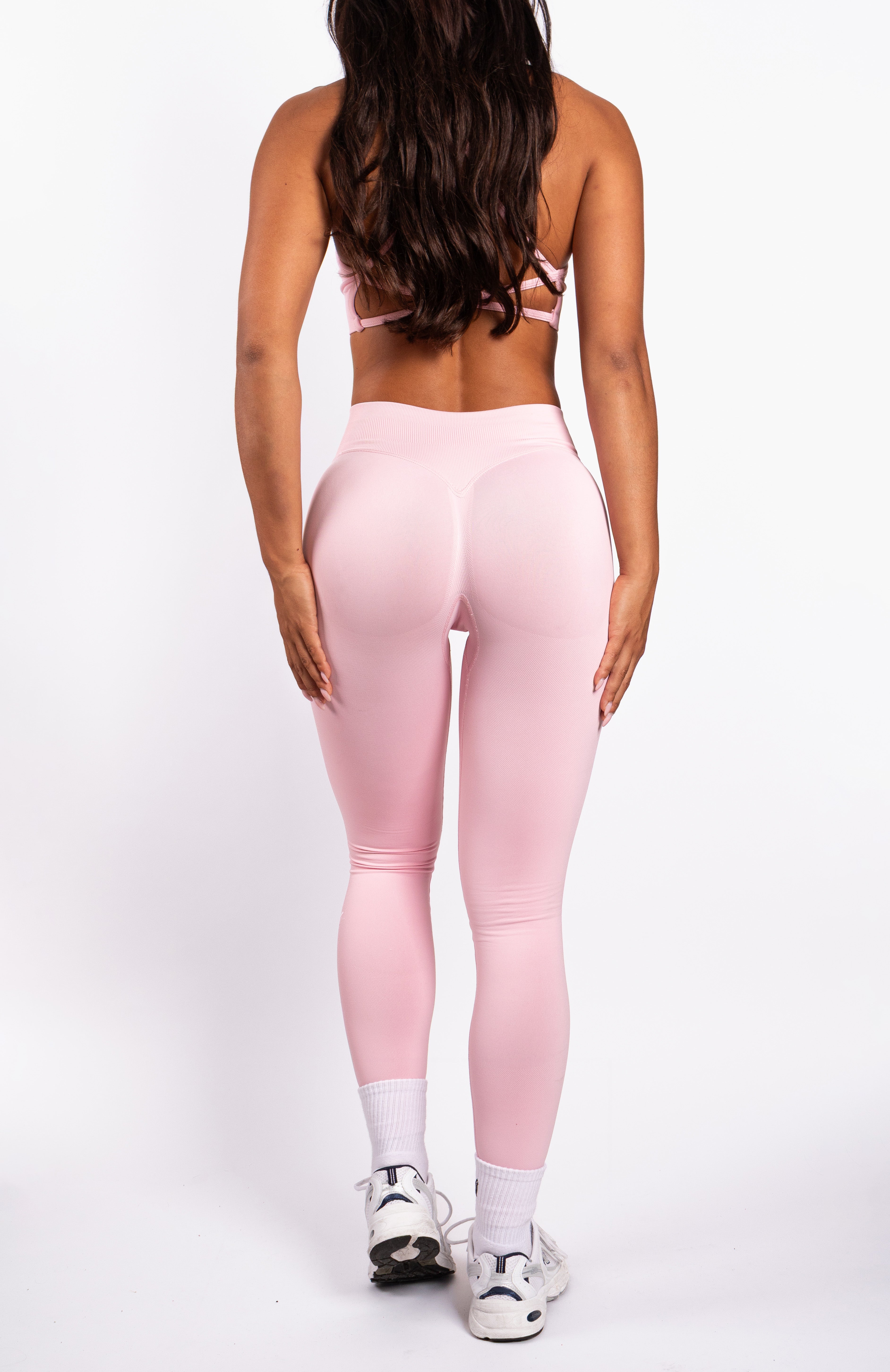 Beau Premium High Performance Scrunch Legging Roze - Dames sportkleding afbeelding 7