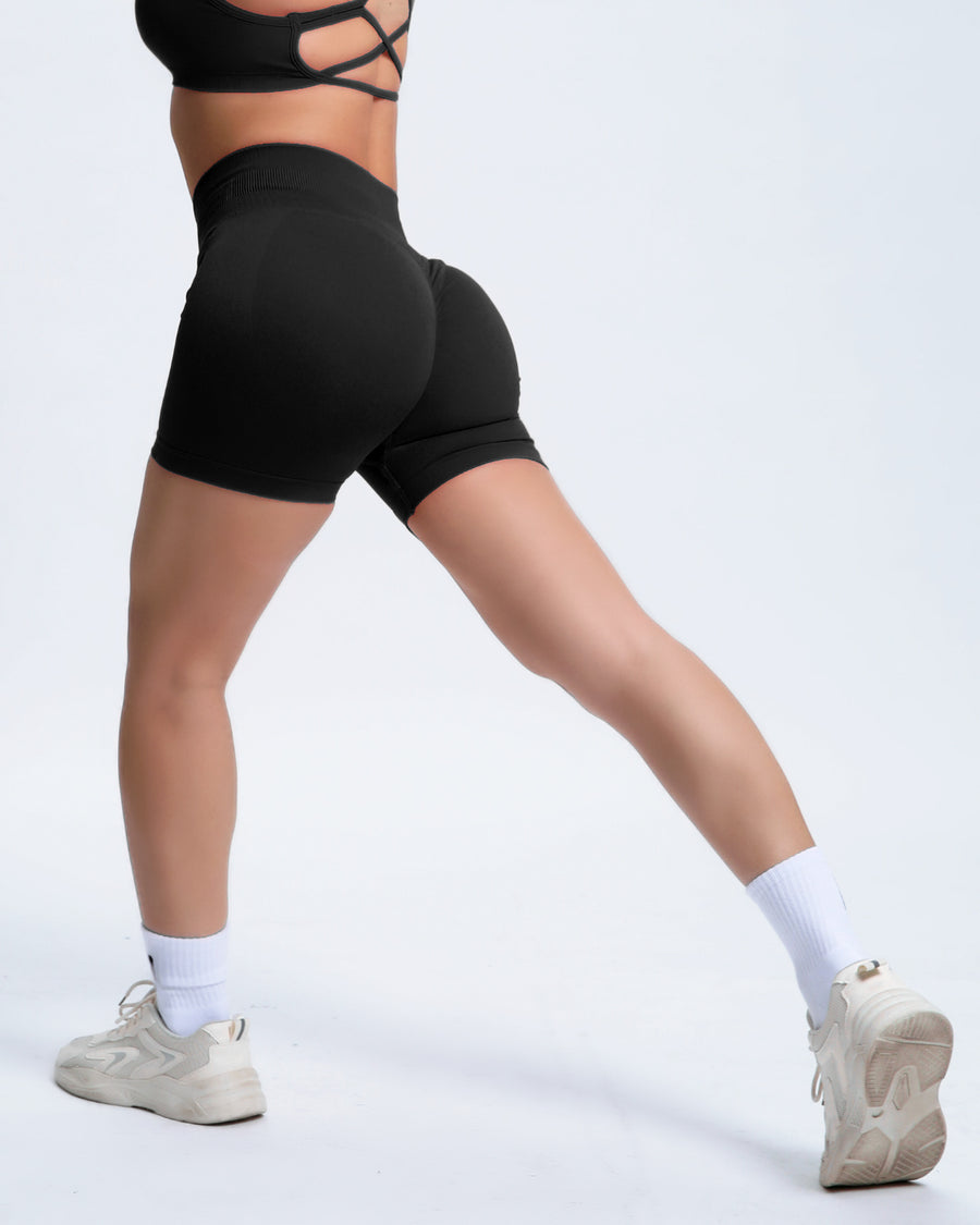 Joy | Sculpt Shorts with Scrunch – Black